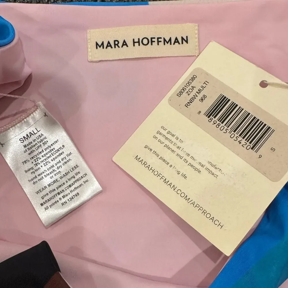 Mara Hoffman Astrid Color-Block Triangle Bikini SIze S & M